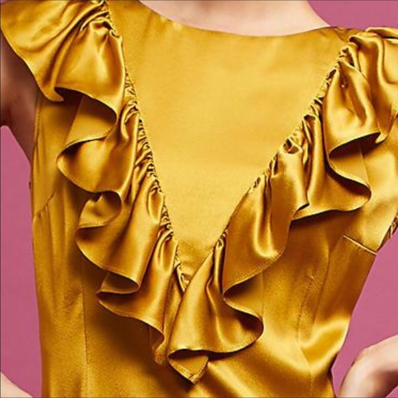 Out of stock Anthropologie raffled satin dress - Picture 7 of 8